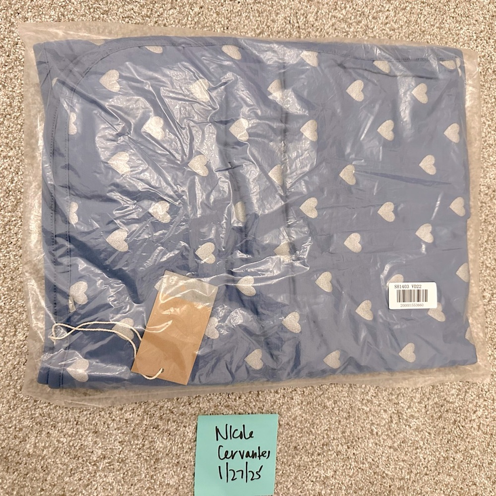 Kyte Baby Steel Hearts Baby Blanket